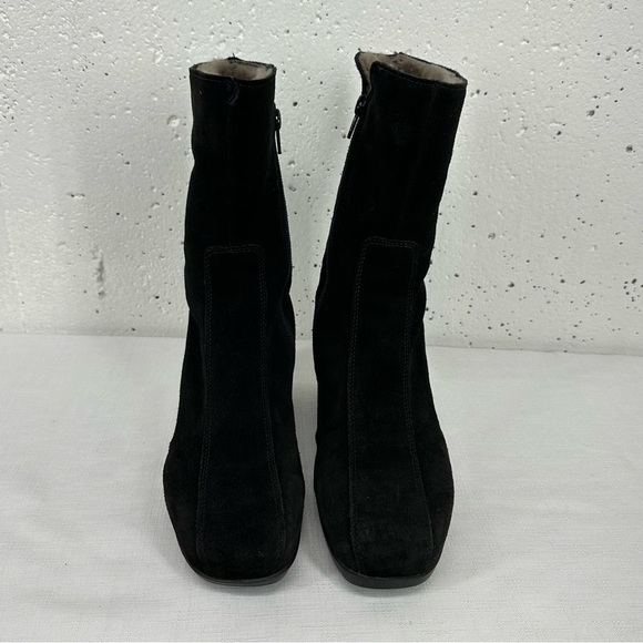 La Canadienne Women’s size 5.5 Black Suede Wedge Boots - Picture 3 of 16